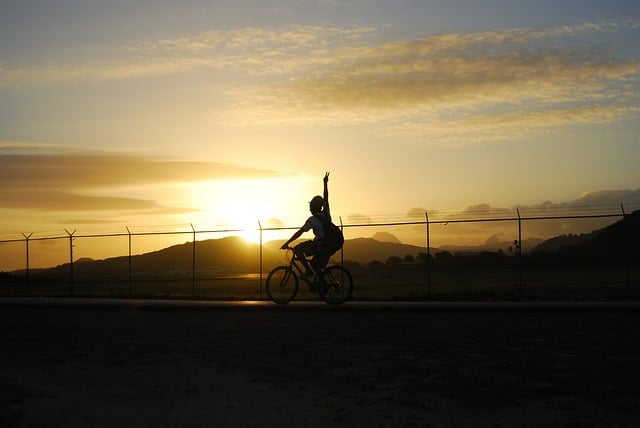 Cycling Sunset