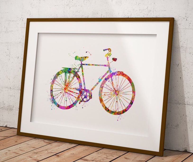 34-Colourful-Bicycle-Print | Discerning Cyclist