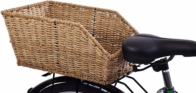 wicker bike basket leather straps