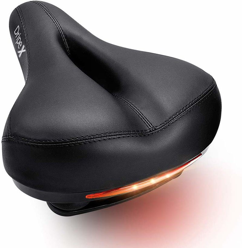 Dripex Gel Bike Seat Bicycle Saddle Comfort Cycle Saddle Wide Cushion Pad Waterproof For Women