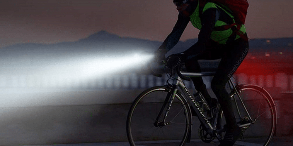 LED Bicycle Light USB charging Power Display Bike Front Lamp Cycling Equipment 