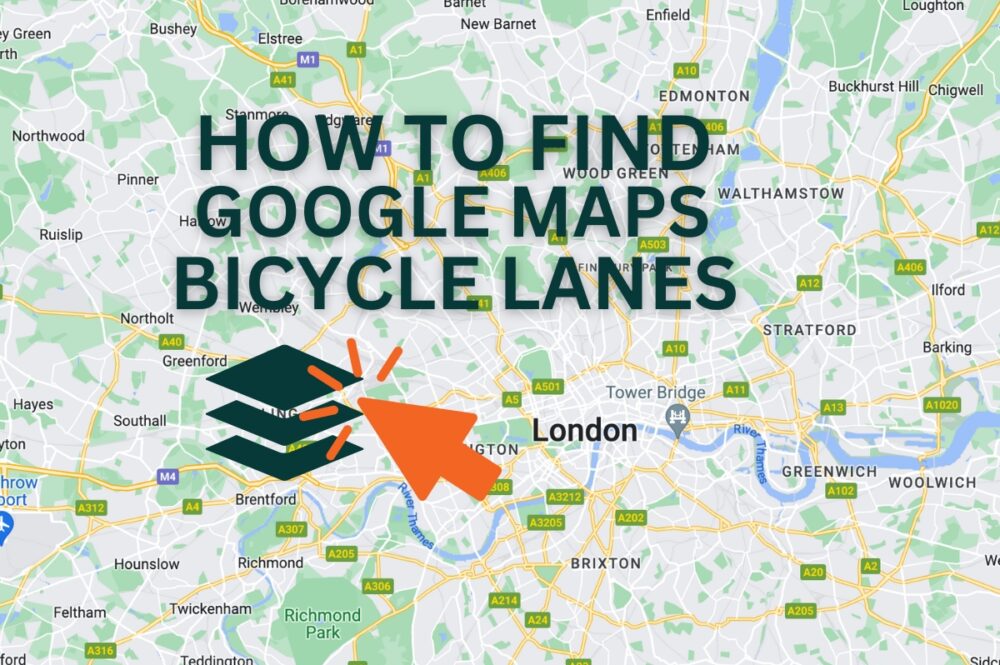 Google Maps Bicycle Lanes Graphic