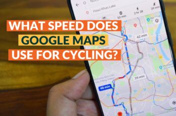 What speed does Google Maps use for cycling?