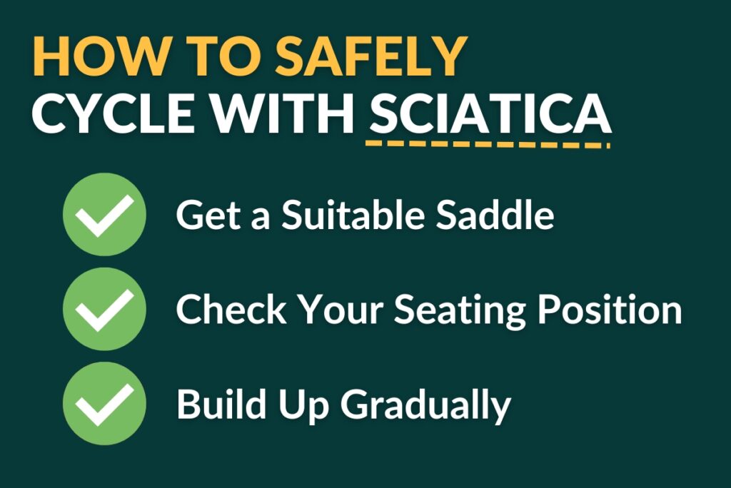 3 tips on how to safely cycle with sciatica