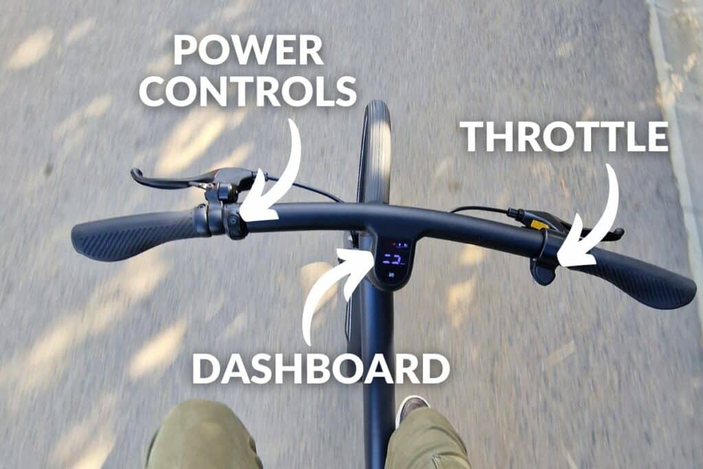 Honbikes controls and throttle