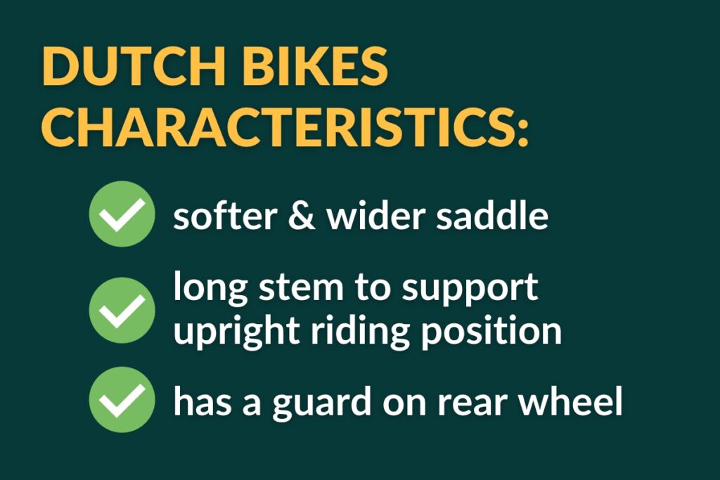 Dutch bikes characteristics