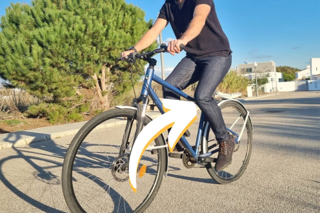 Cycling in jeans