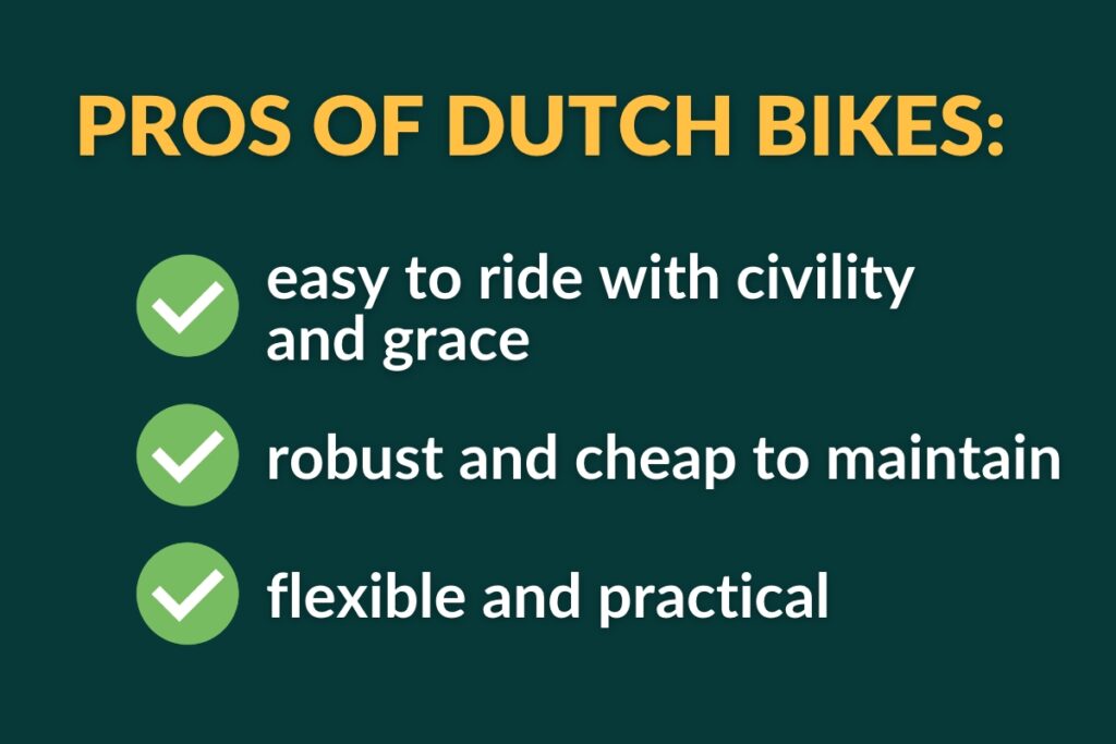 Pros of Dutch bikes