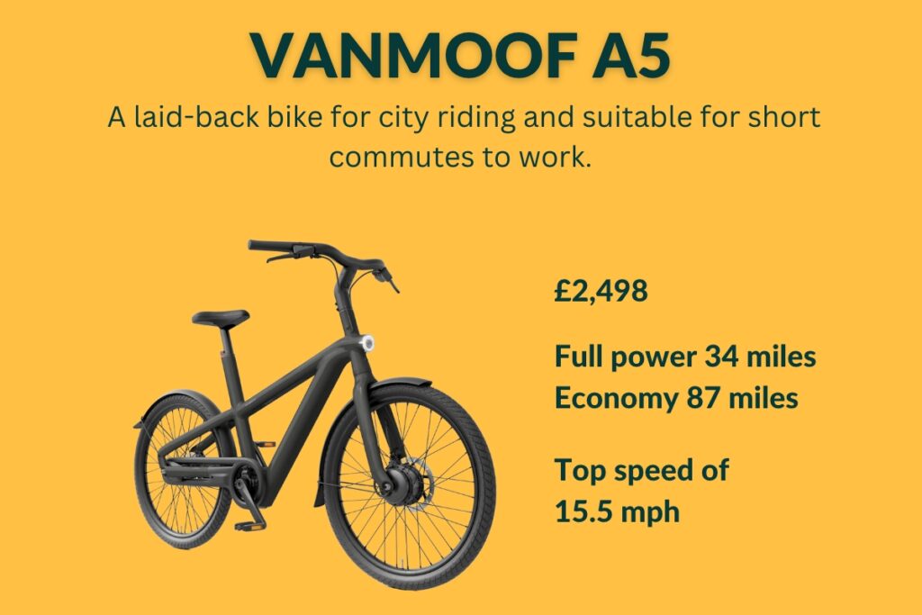 Vanmoof A5 list of features