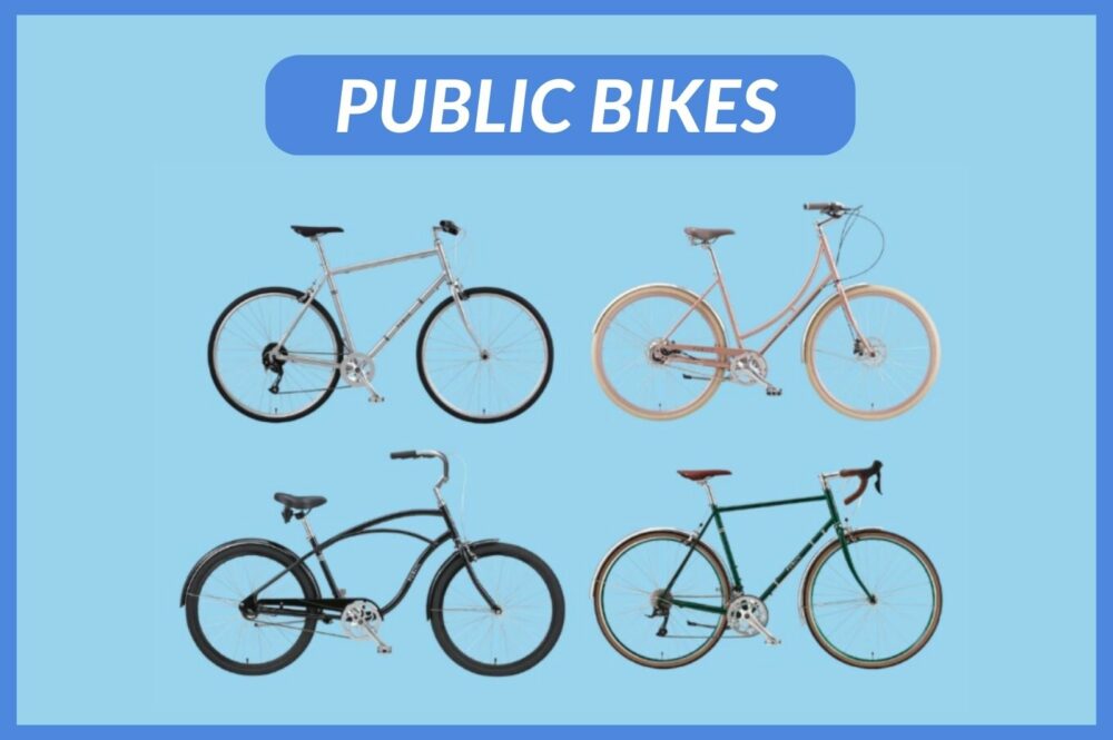Image showing four models of Public Bikes