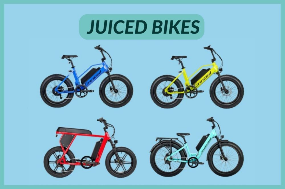 Image showing four models of Juiced bike.