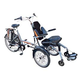 OPair Wheelchair bike in white background