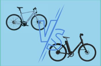 Graphic showing a tenways and a cowboy bike with a vs icon.