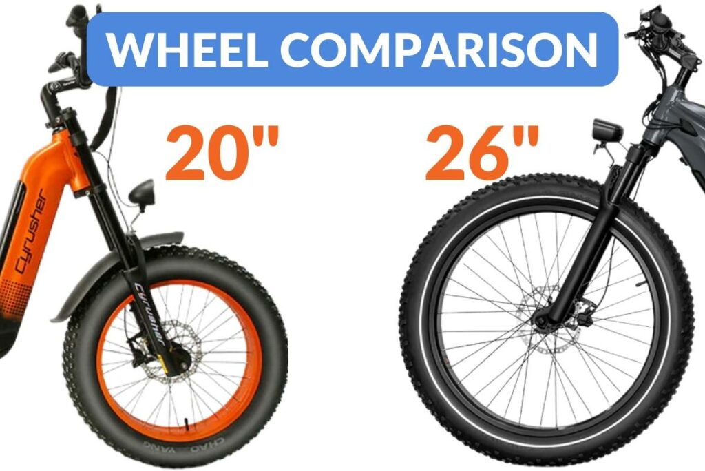 Cyrusher wheel size compared to the Himiway Zebra