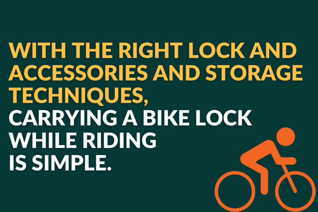Quote about carrying bike lock