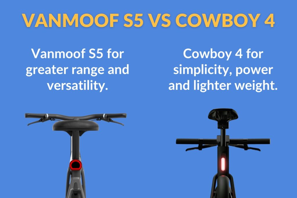 vanmoof s5 vs cowboy 4 comparison