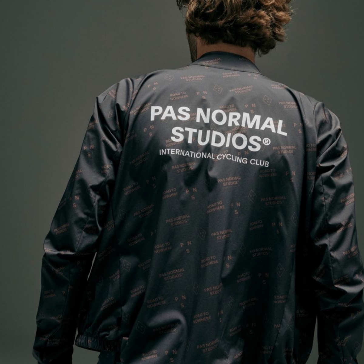 Man wearing Pas Normal Studios black jacket