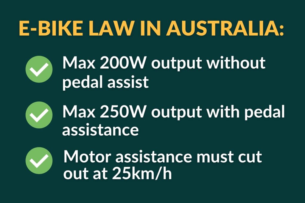 australia e-bike law