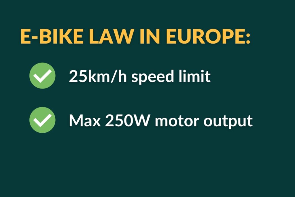 e-bike law in europe