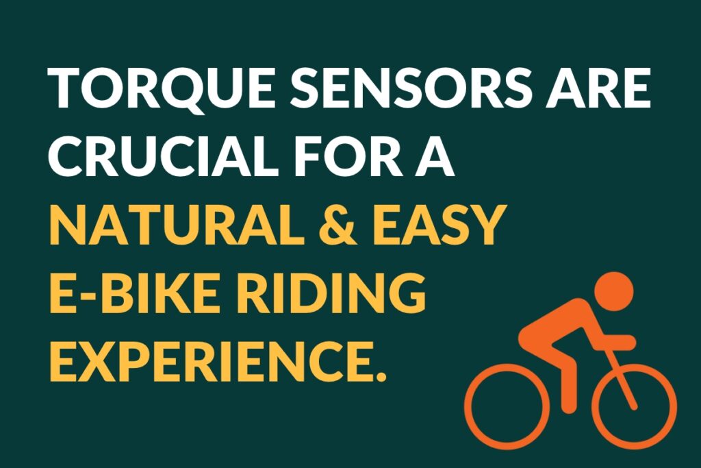 torque sensors are crucial for a natural and easy e-bike riding experience