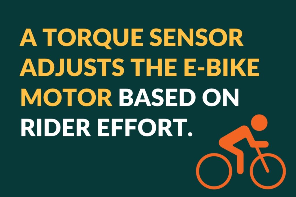 torque sensor adjusts the e-bike motor based on rider effort