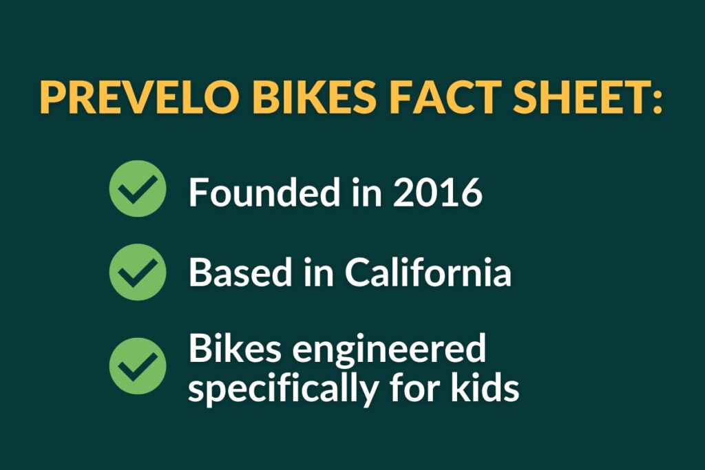 prevelo bikes fact sheet
