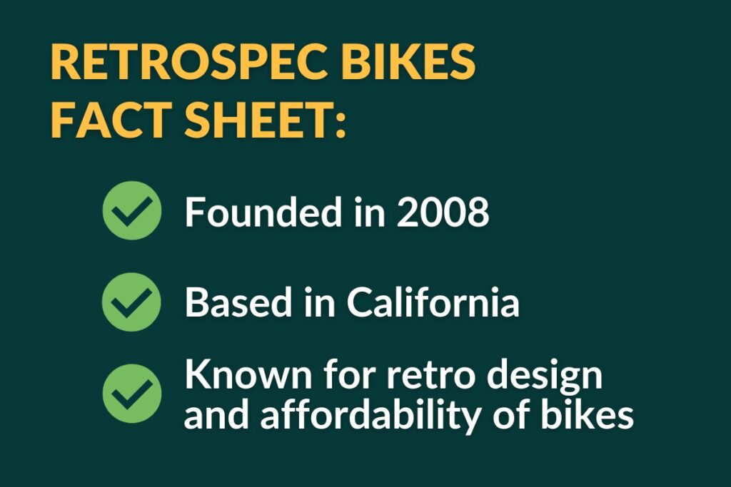 retrospec bikes fact sheet