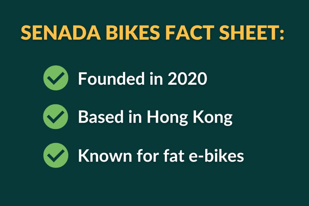senada bikes fact sheet