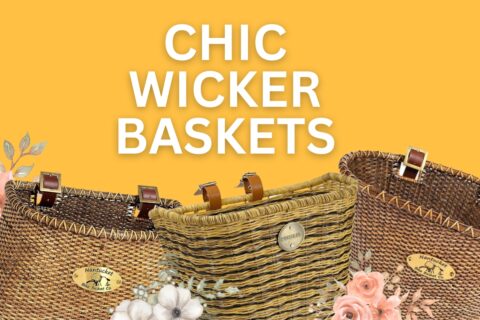 An illustration of the best wicker baskets for a bicycle