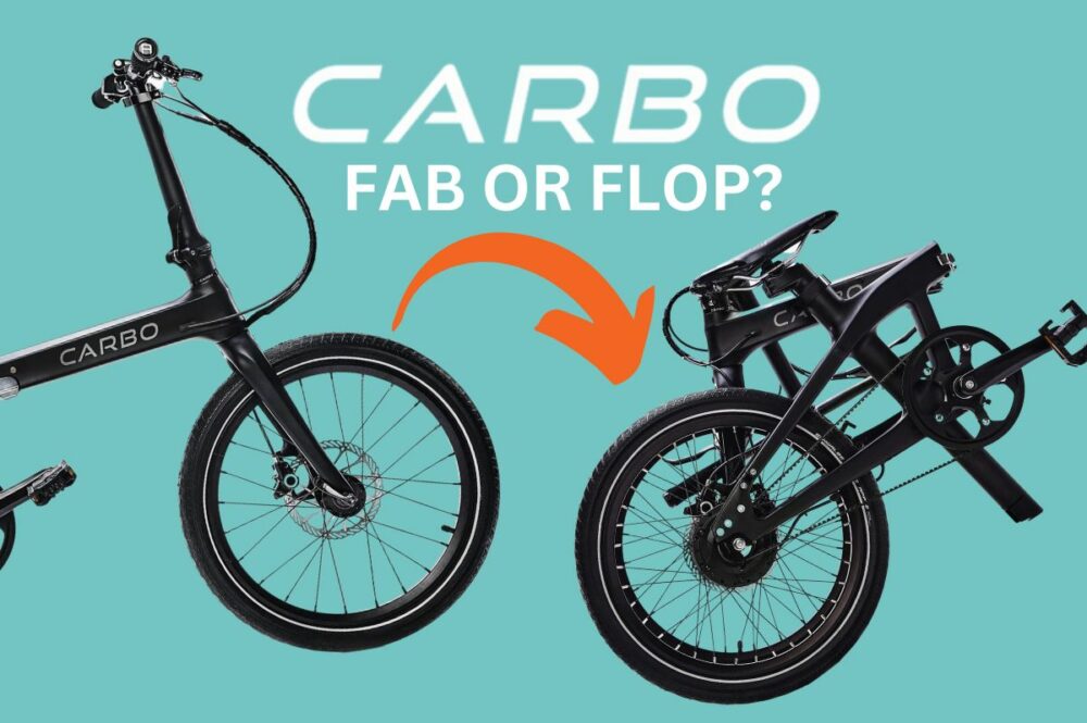 Carbo bicycle unfolded