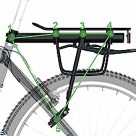 RELIANCER Bike Cargo Rack on back of bicycle