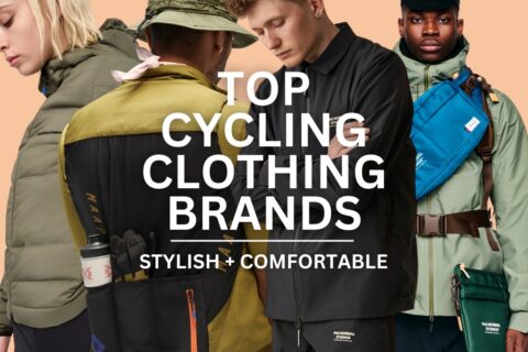 Models wearing stylish and chic cycling clothing from different cycling clothing brands