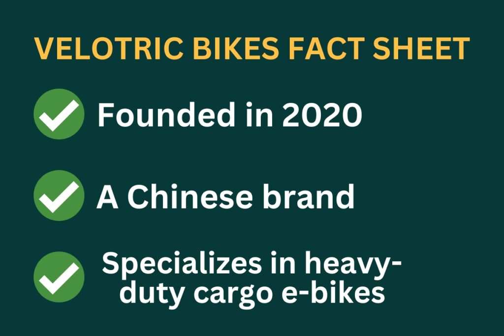 Velotric Bikes Fact Sheet
