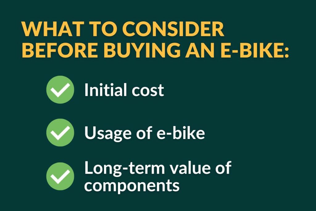what to consider before buying an e-bike