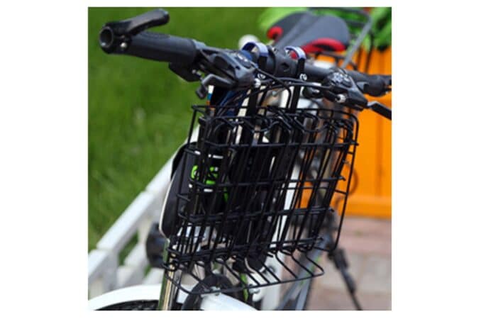 chanwei folding bike basket in use