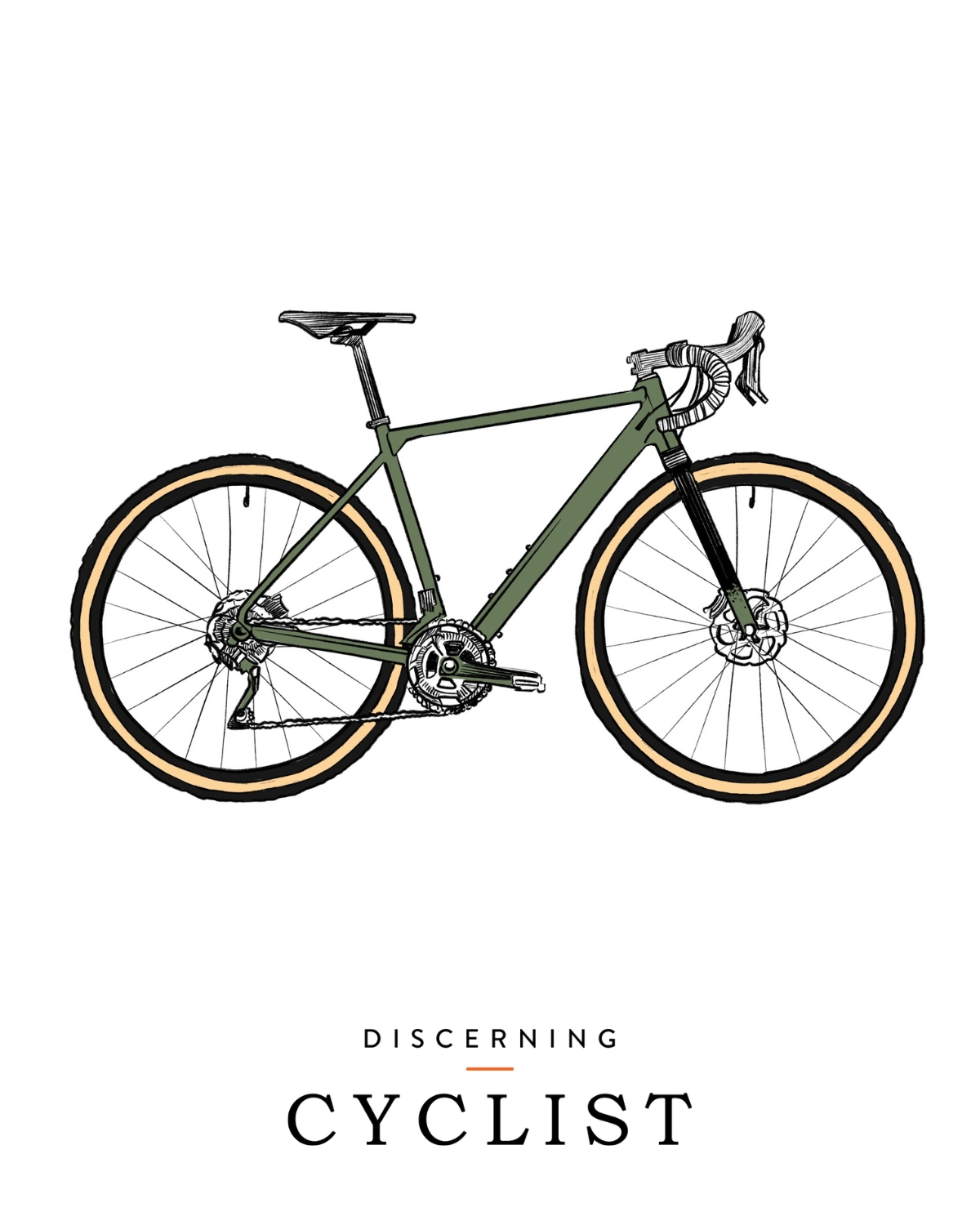 Gravel velocipede illustration