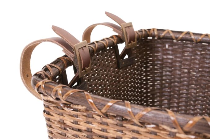 retrospec toto hand woven cane basket clasp
