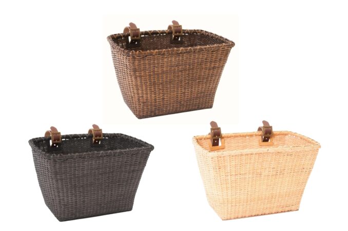 retrospec toto hand woven cane basket colours