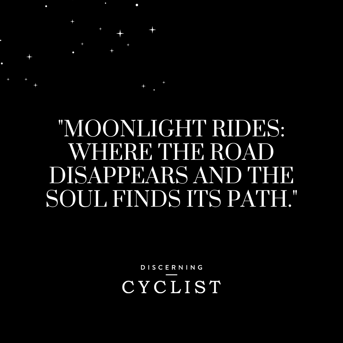 "Moonlight rides: where the road disappears and the soul finds its path."