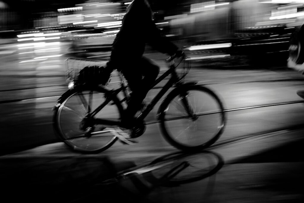 Cycling at night