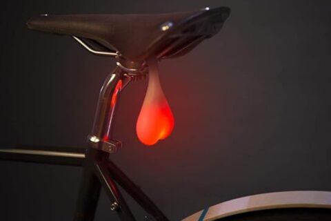 Funny gifts for cyclists glowing red bike balls