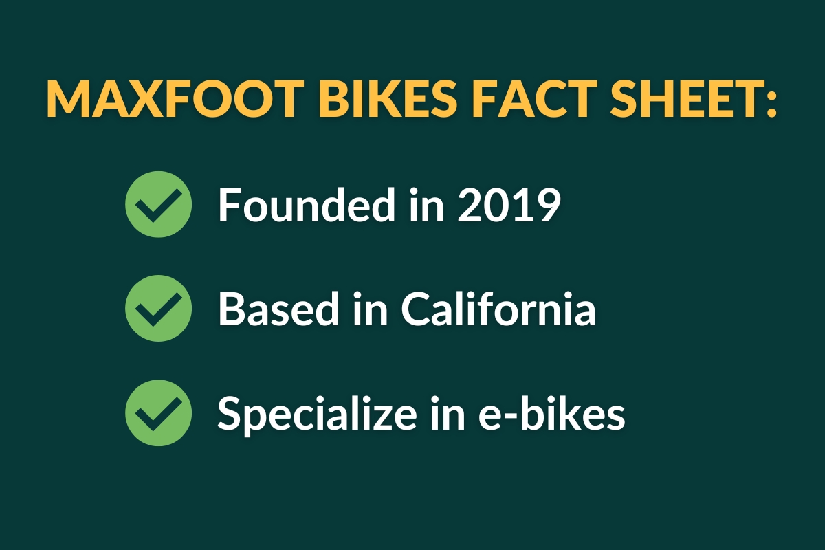 maxfoot bikes fact sheet
