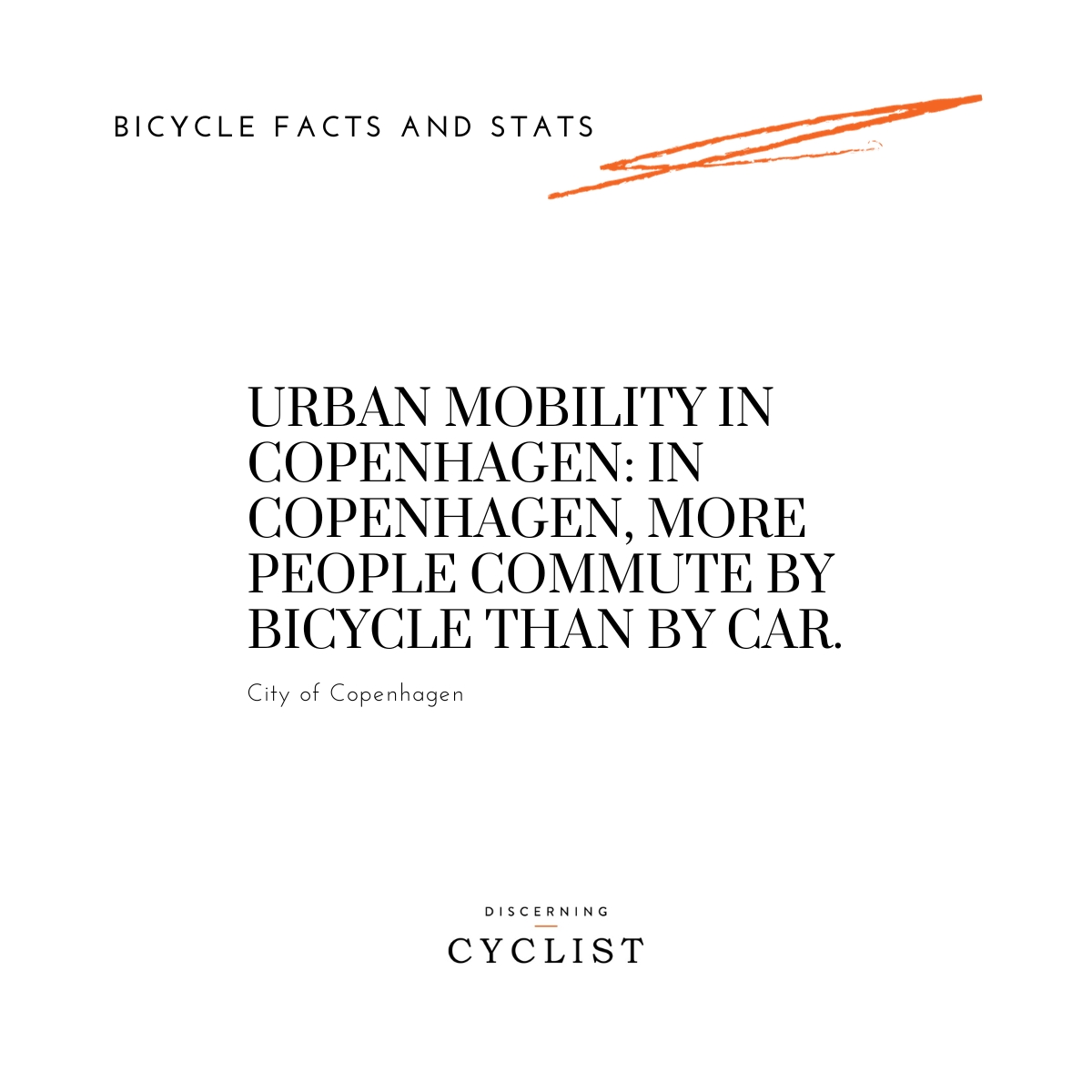 Urban Mobility in Copenhagen: In Copenhagen, more people commute by bicycle than by car.