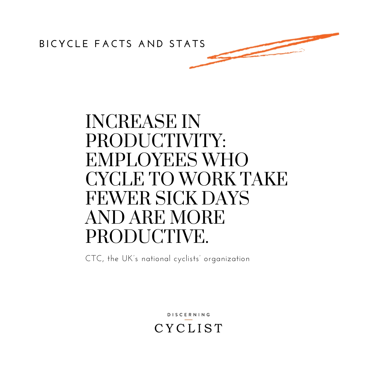 Increase in Productivity: Employees who cycle to work take fewer sick days and are more productive.