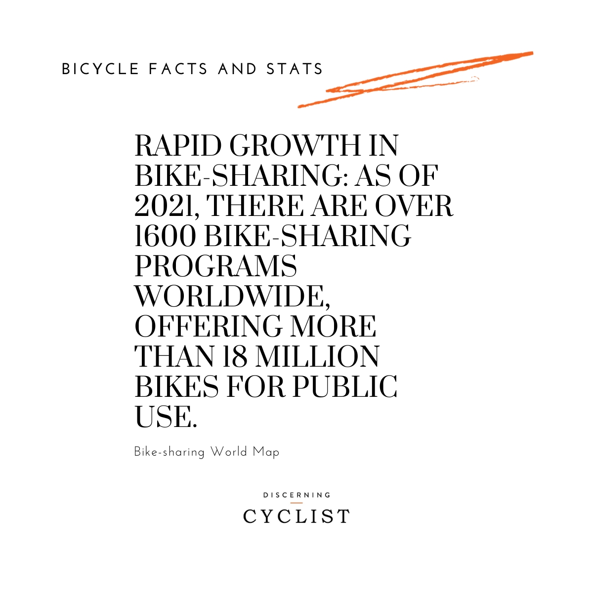 Rapid Growth in Bike-Sharing: As of 2021, there are over 1600 bike-sharing programs worldwide, offering more than 18 million bikes for public use.