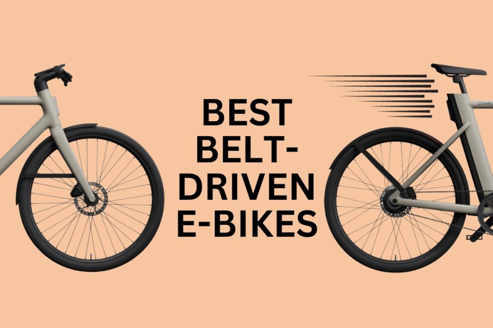 Belt driven electric bicycle