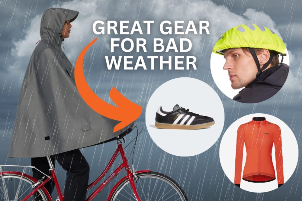 Cycling gear and waterproofs for wet weather