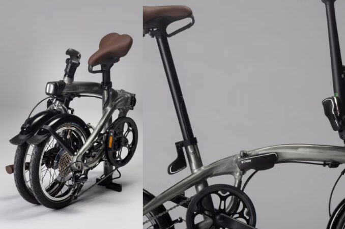 btwin 16 ultra compact folding bike features