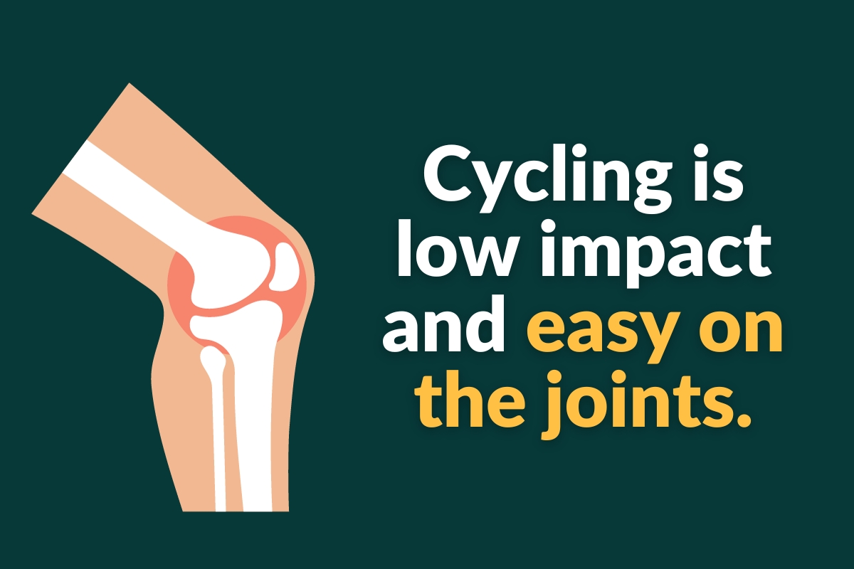 cycling is easy on the joints