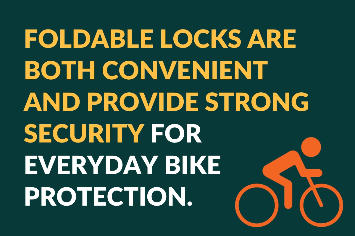 foldable locks are both convenient and provide strong security for everyday bike protection
